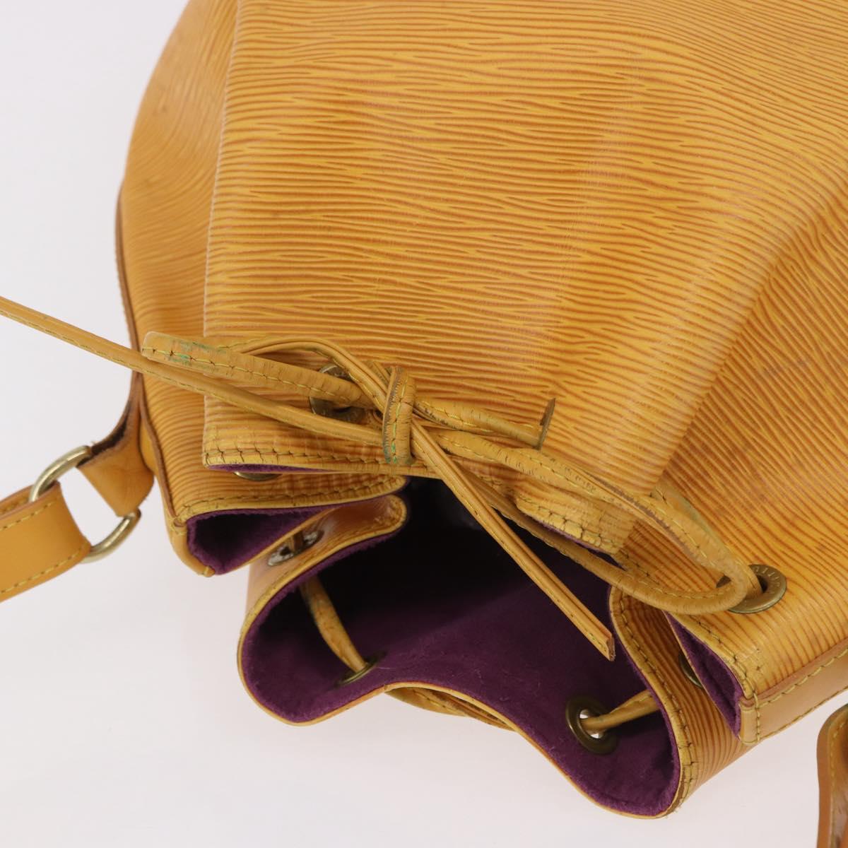 LOUIS VUITTON Epi Petit Noe Shoulder Bag Tassili Yellow M44109 LV Auth 191643