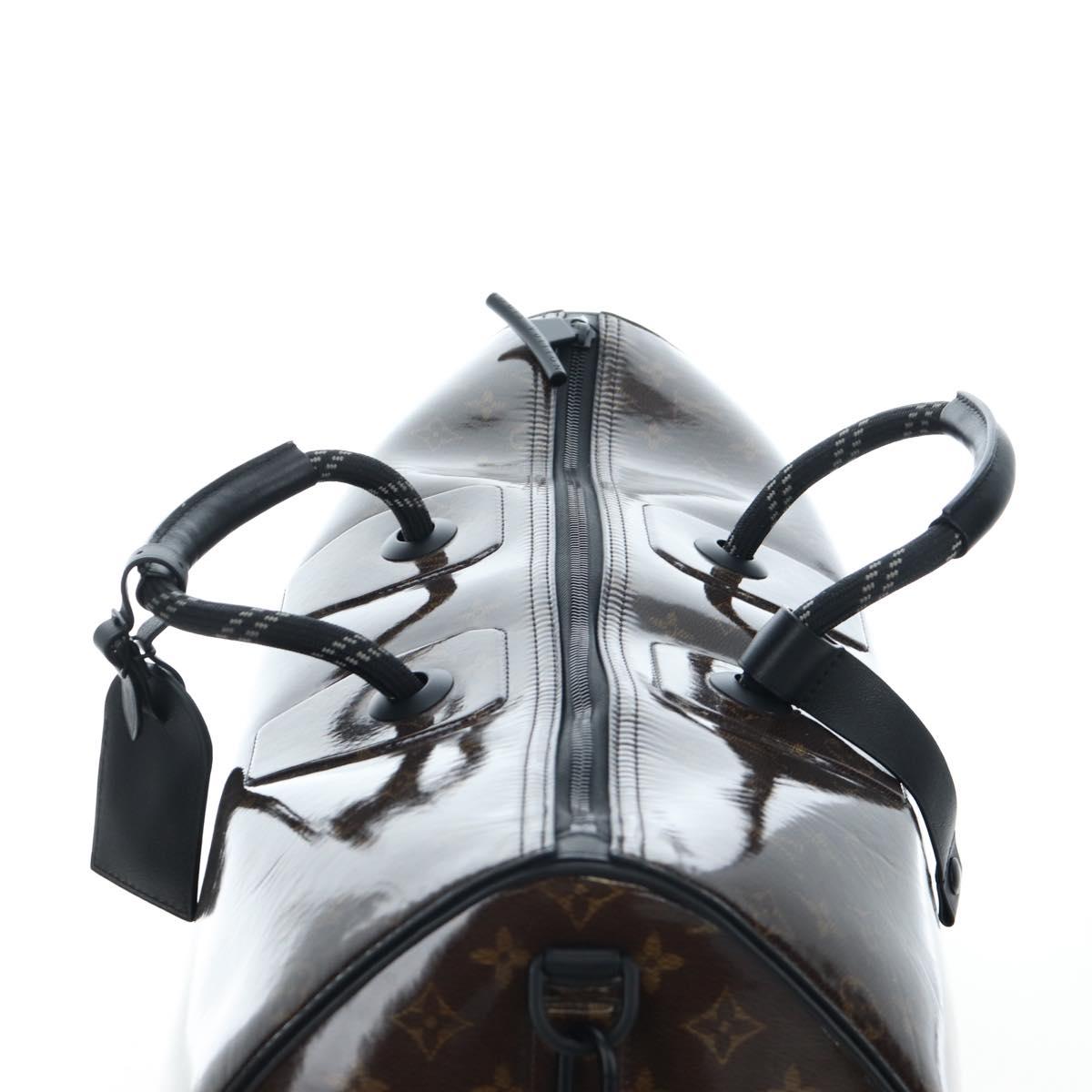 LOUIS VUITTON Monogram Glaze Keepall Bandouliere 50 Bag M43899 LV Auth 191644SM