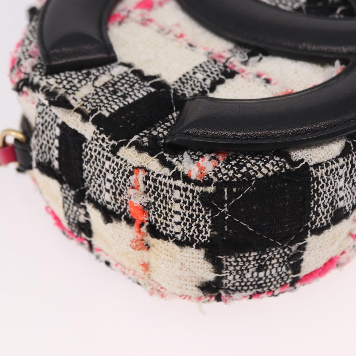 CHANEL Matelasse Chain Shoulder Bag Tweed Multicolor Gold CC Auth 191646SM