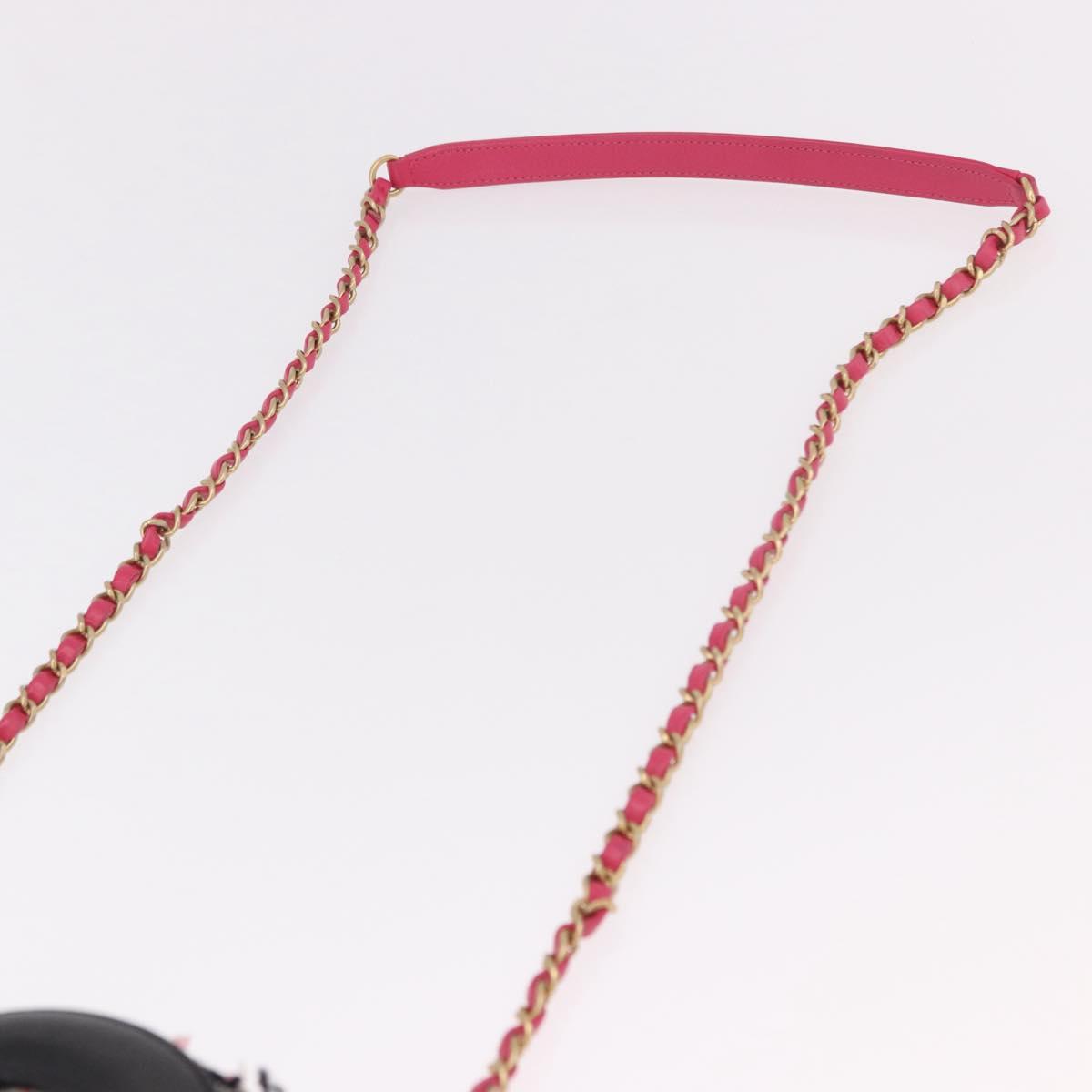 CHANEL Matelasse Chain Shoulder Bag Tweed Multicolor Gold CC Auth 191646SM