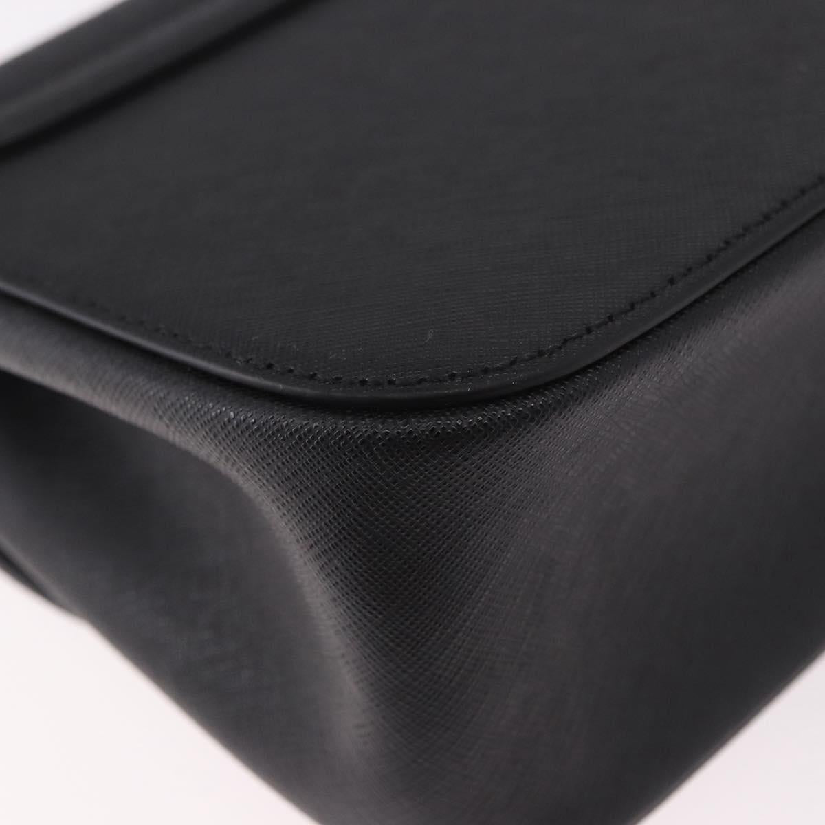 Vivienne Westwood Shoulder Bag Leather Black Silver Auth 191650V