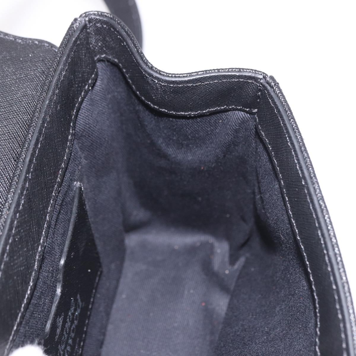 Vivienne Westwood Shoulder Bag Leather Black Silver Auth 191650V