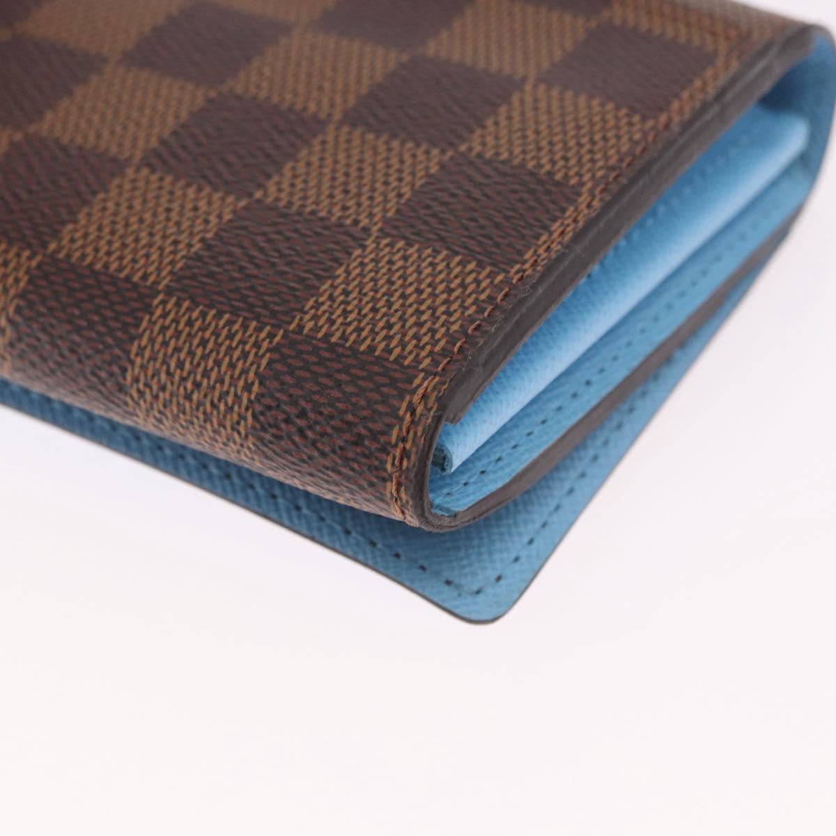 LOUIS VUITTON Damier Ebene Portefeuille Sarah Long Wallet N64426 LV Auth 191659M