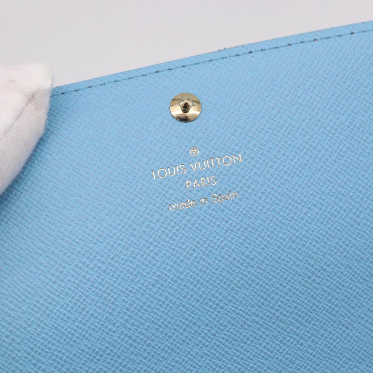 LOUIS VUITTON Damier Ebene Portefeuille Sarah Long Wallet N64426 LV Auth 191659M