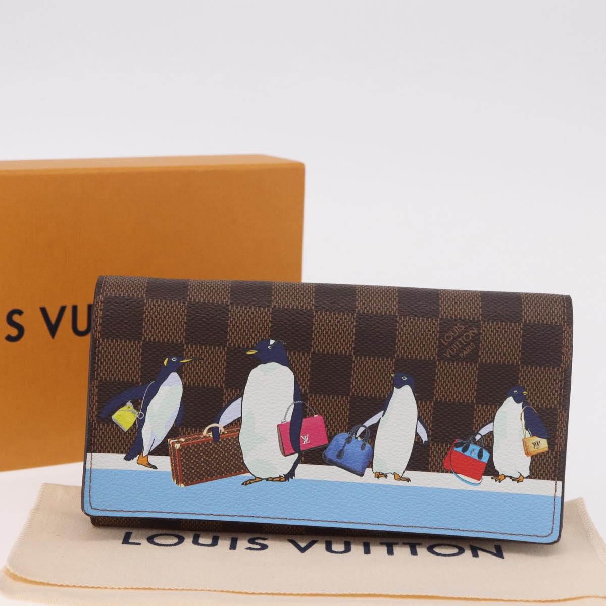 LOUIS VUITTON Damier Ebene Portefeuille Sarah Long Wallet N64426 LV Auth 191659M
