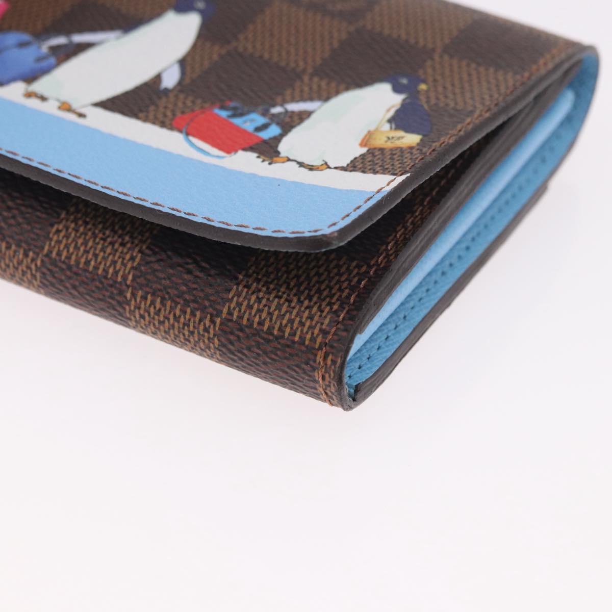 LOUIS VUITTON Damier Ebene Portefeuille Sarah Long Wallet N64426 LV Auth 191659M