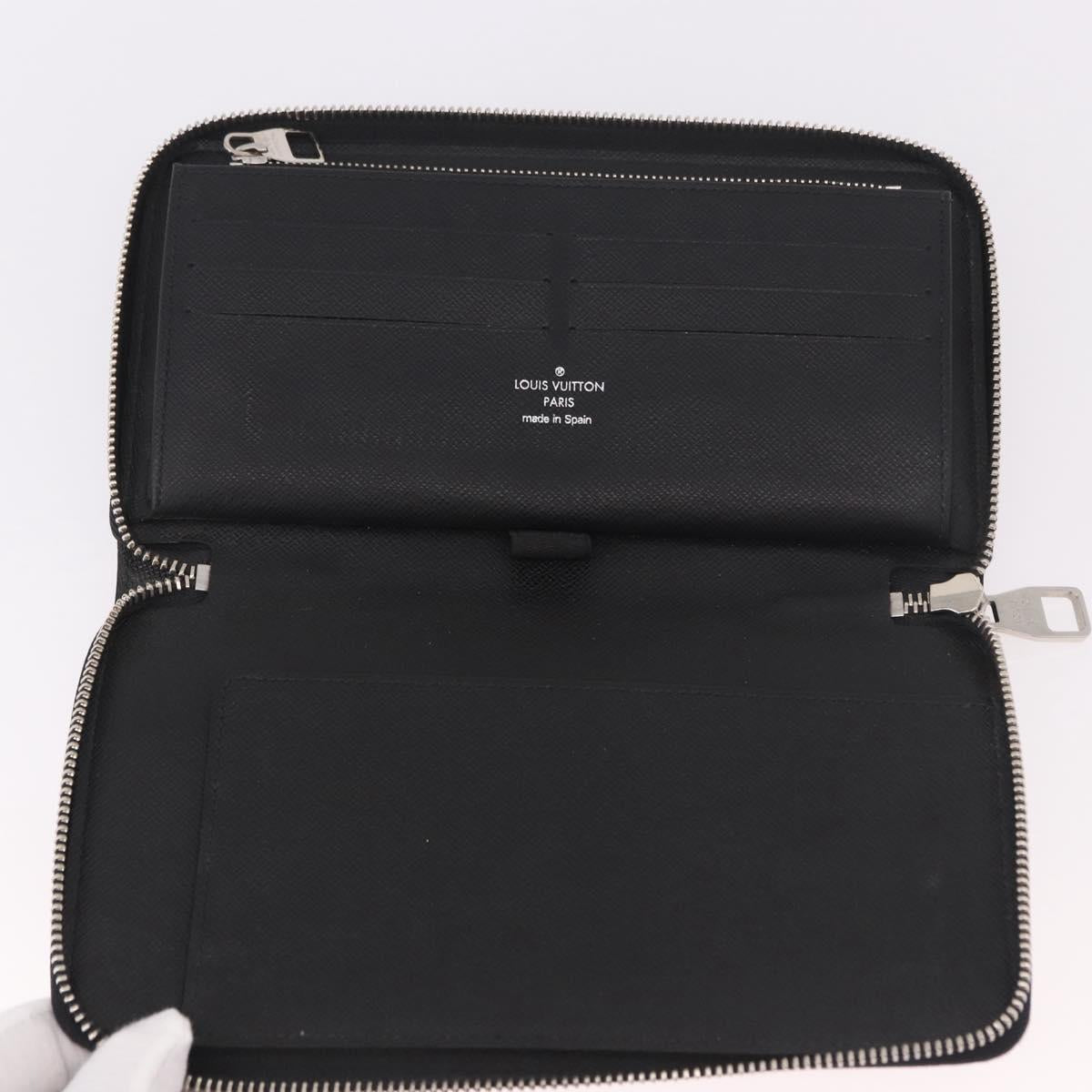 LOUIS VUITTON Damier Graphite Zippy Organizer Long Wallet N63002 LV Auth 191660