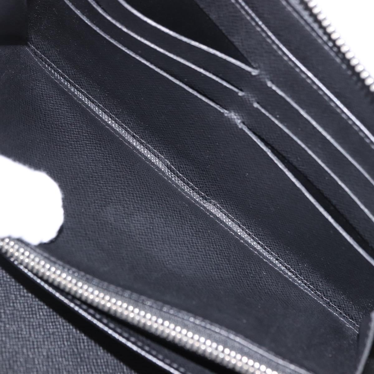 LOUIS VUITTON Damier Graphite Zippy Organizer Long Wallet N63002 LV Auth 191660
