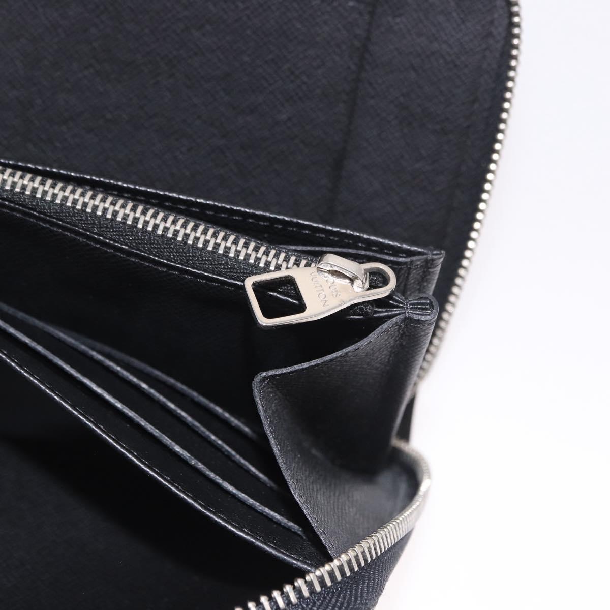 LOUIS VUITTON Damier Graphite Zippy Organizer Long Wallet N63002 LV Auth 191660