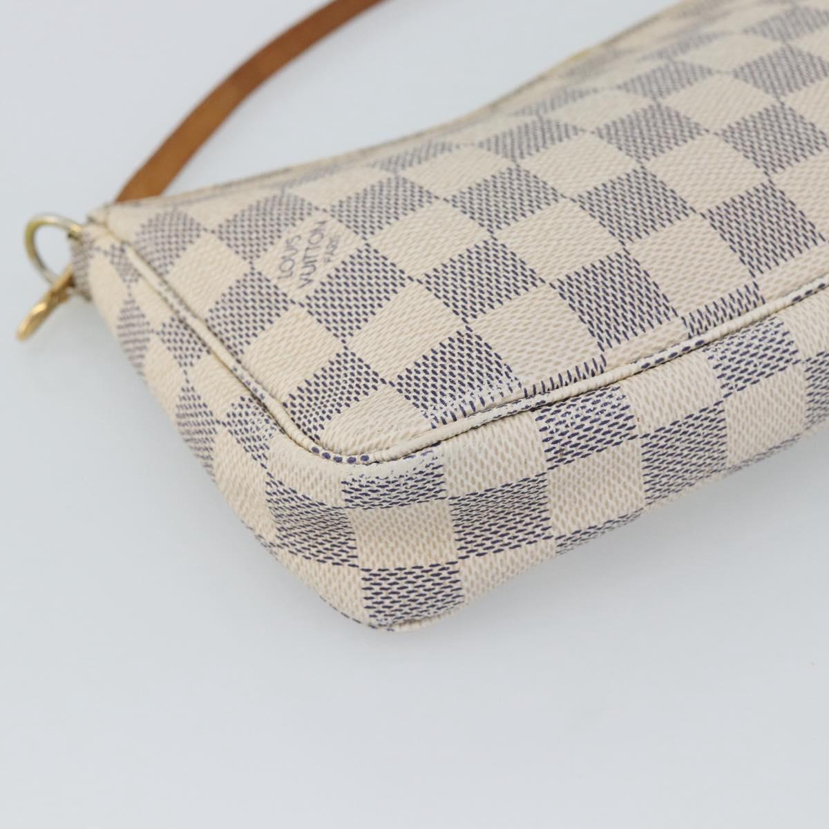 LOUIS VUITTON Damier Azur Pochette Accessoires Pouch N51986 LV Auth 191661A