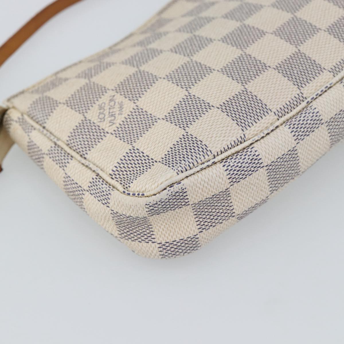 LOUIS VUITTON Damier Azur Pochette Accessoires Pouch N51986 LV Auth 191661A