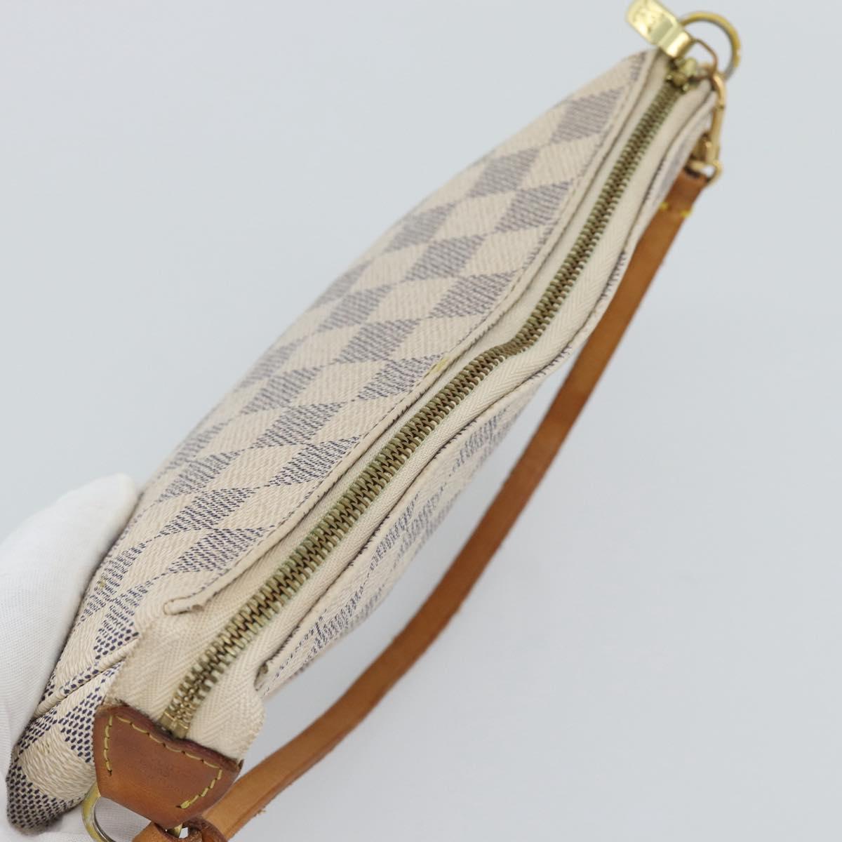 LOUIS VUITTON Damier Azur Pochette Accessoires Pouch N51986 LV Auth 191661A