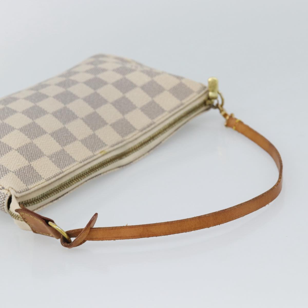 LOUIS VUITTON Damier Azur Pochette Accessoires Pouch N51986 LV Auth 191661A