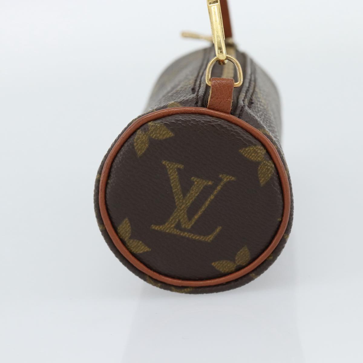 LOUIS VUITTON Monogram Papillon Pouch LV Auth 191669