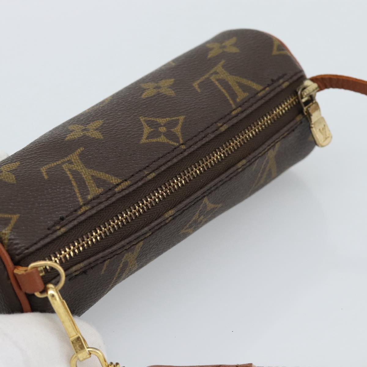LOUIS VUITTON Monogram Papillon Pouch LV Auth 191669