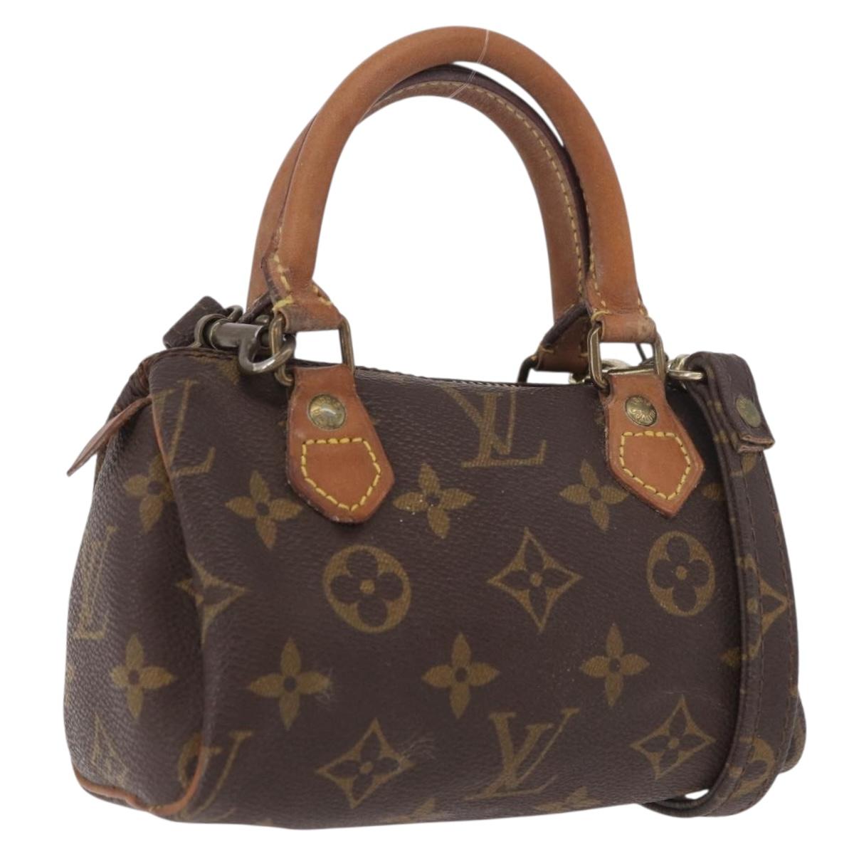 LOUIS VUITTON Monogram Mini Speedy Hand Bag M41534 LV Auth 191670