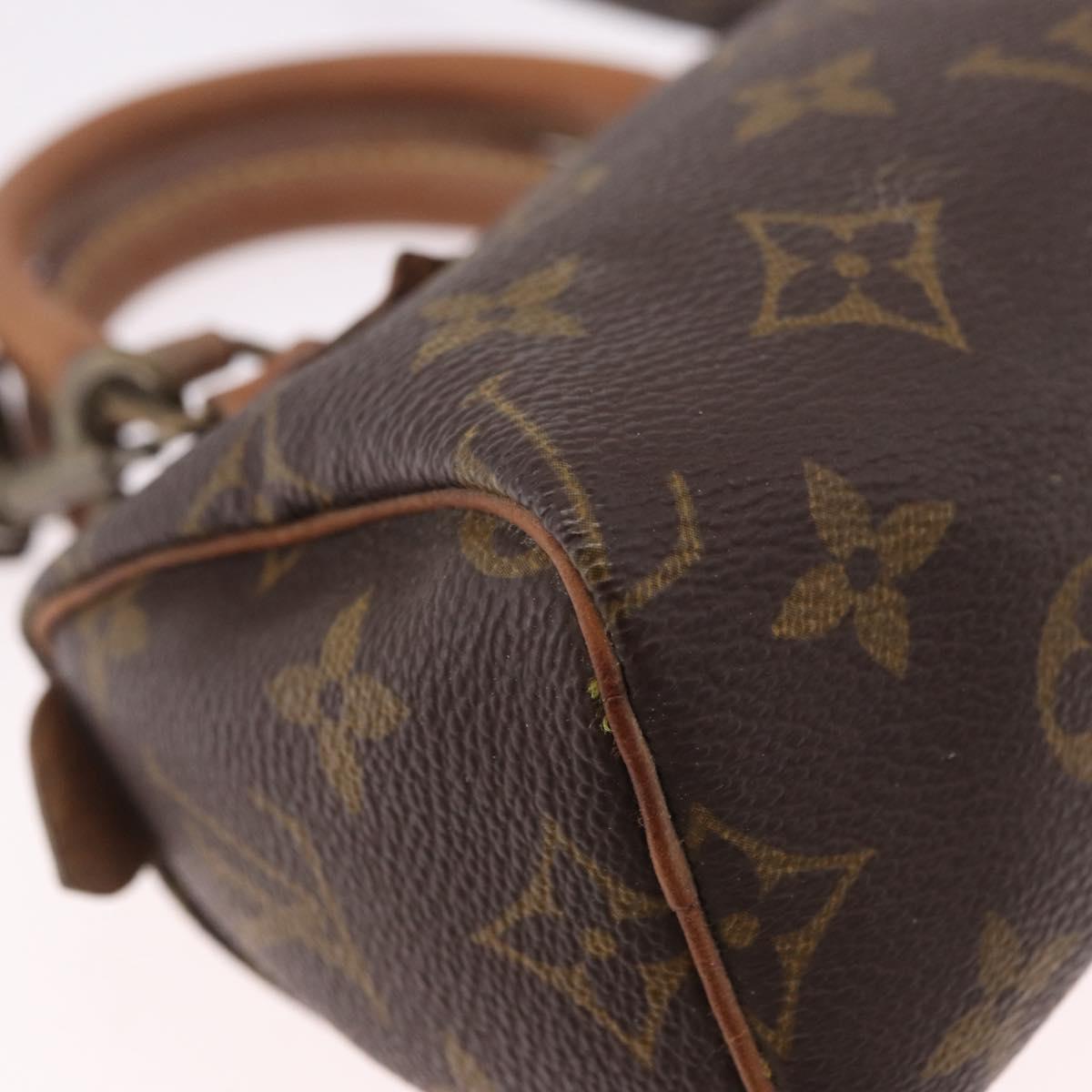 LOUIS VUITTON Monogram Mini Speedy Hand Bag M41534 LV Auth 191670