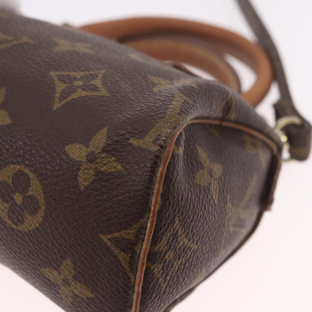 LOUIS VUITTON Monogram Mini Speedy Hand Bag M41534 LV Auth 191670