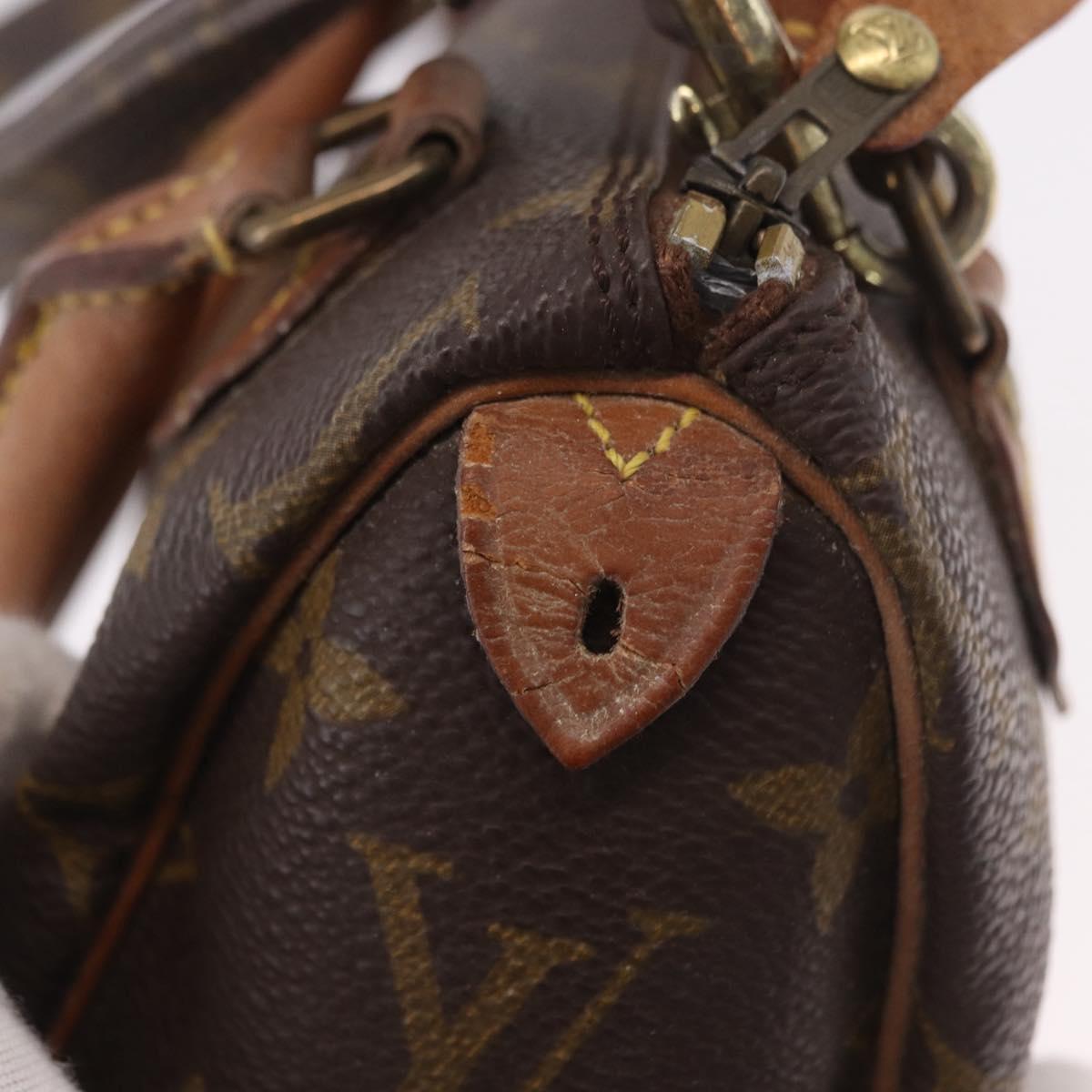 LOUIS VUITTON Monogram Mini Speedy Hand Bag M41534 LV Auth 191670