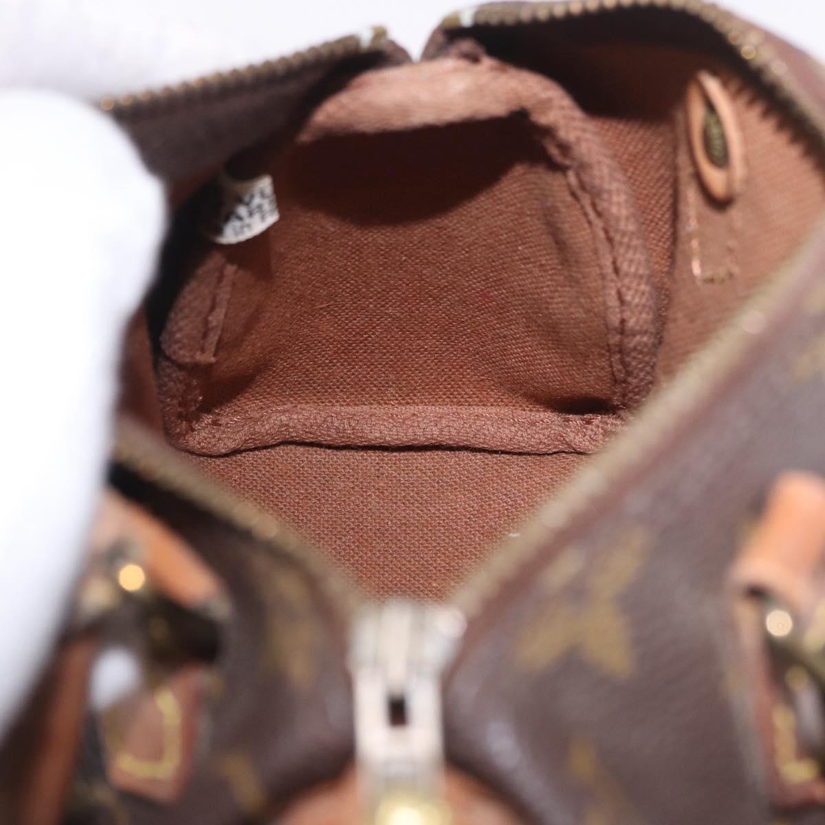 LOUIS VUITTON Monogram Mini Speedy Hand Bag M41534 LV Auth 191670
