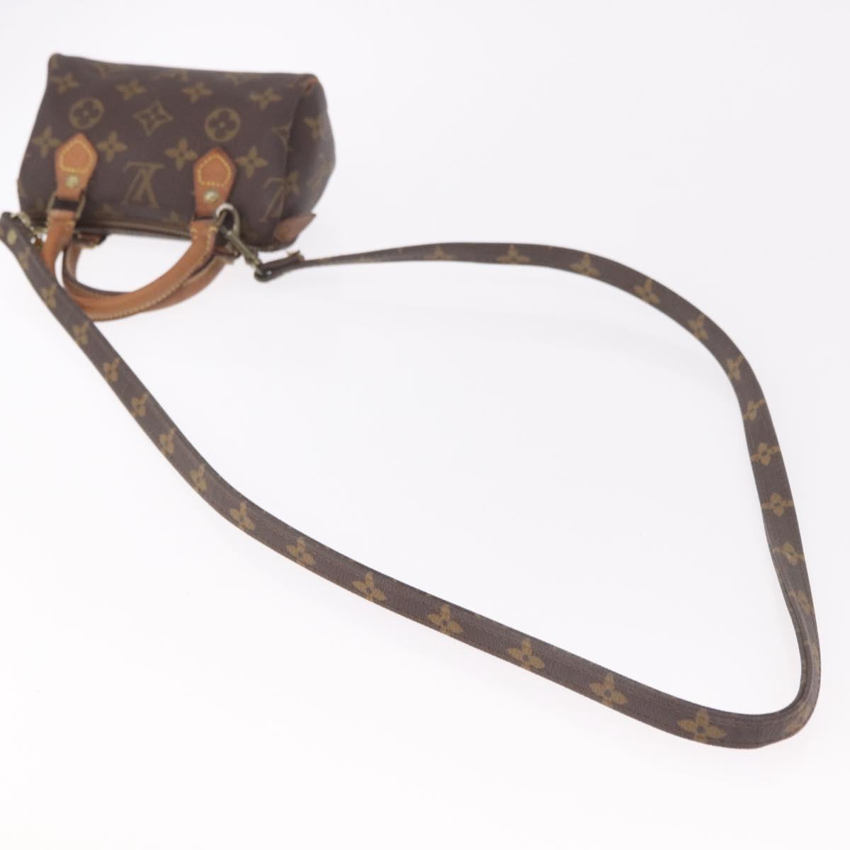 LOUIS VUITTON Monogram Mini Speedy Hand Bag M41534 LV Auth 191670