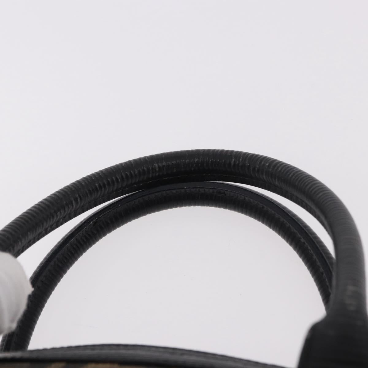 FENDI Zucca Canvas Vanity Hand Bag 2way Brown Gold Auth 191672