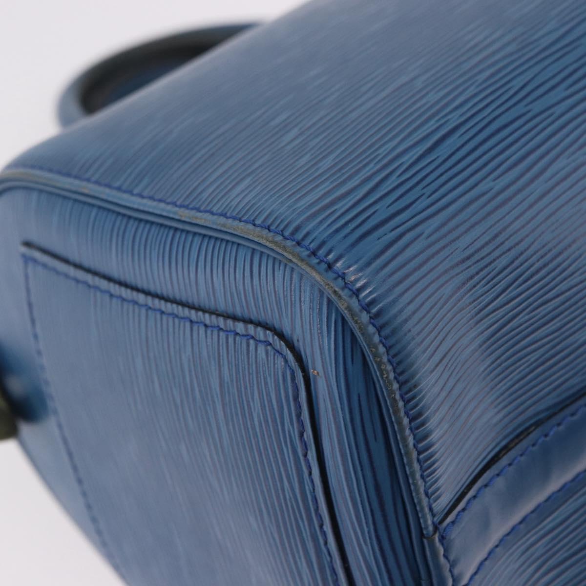 LOUIS VUITTON Epi Speedy 25 Hand Bag Toledo Blue M43015 LV Auth 191673