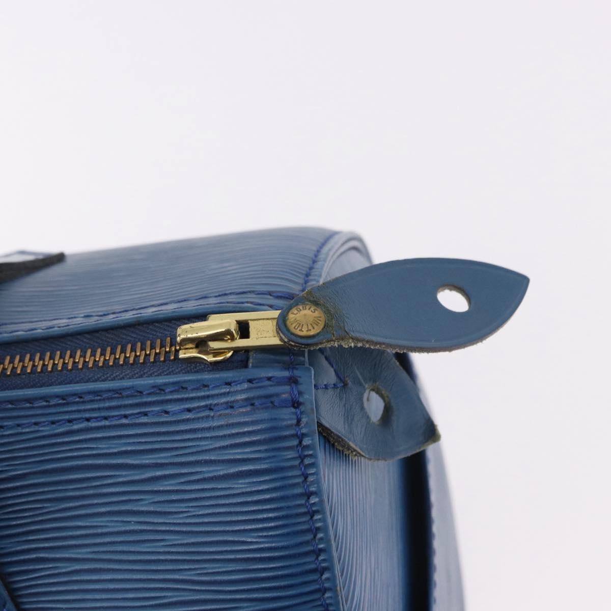 LOUIS VUITTON Epi Speedy 25 Hand Bag Toledo Blue M43015 LV Auth 191673