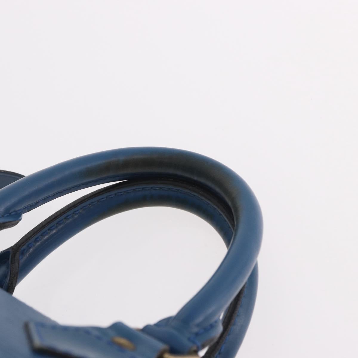 LOUIS VUITTON Epi Speedy 25 Hand Bag Toledo Blue M43015 LV Auth 191673
