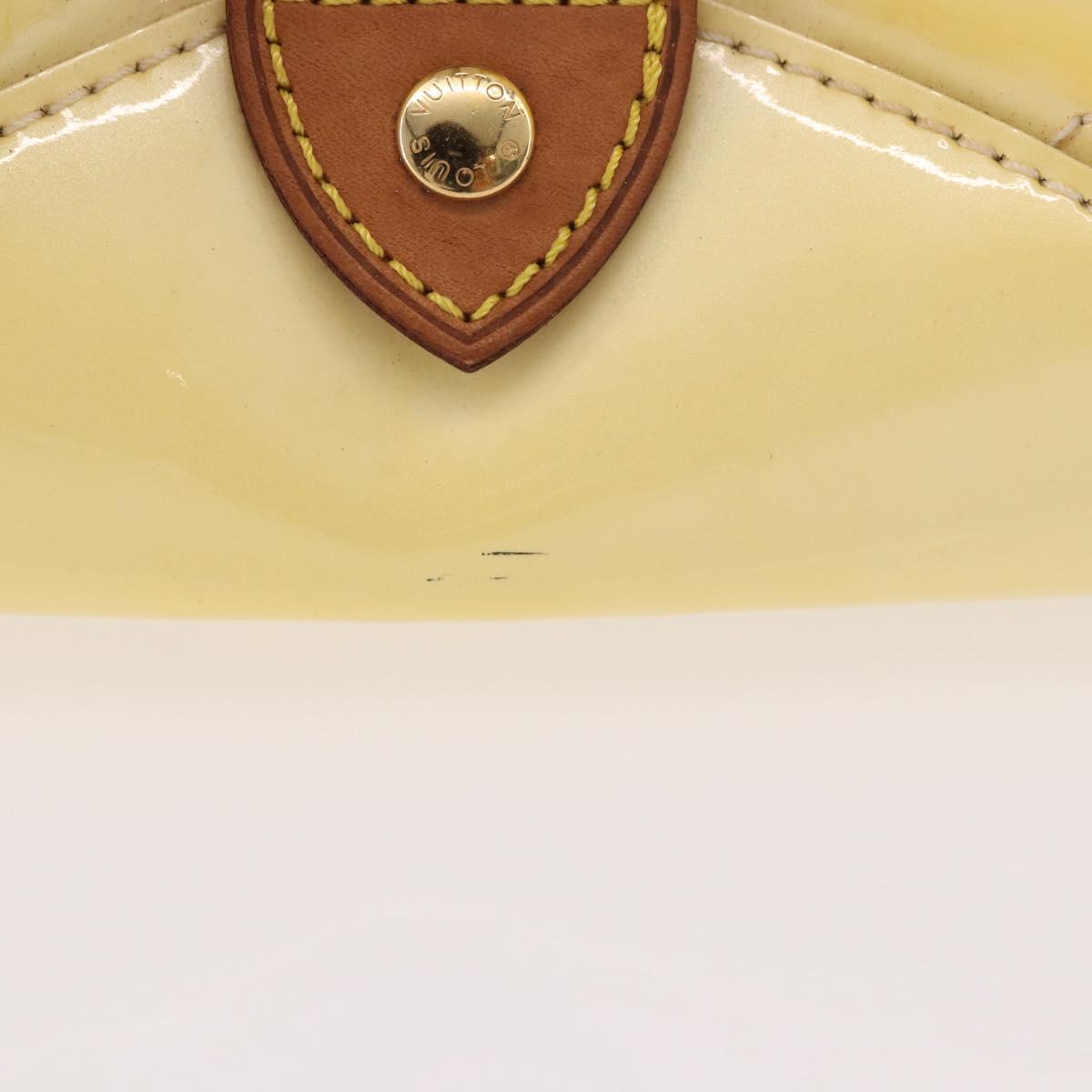 LOUIS VUITTON Monogram Vernis Hand Bag Perle M93508 LV Auth 191674