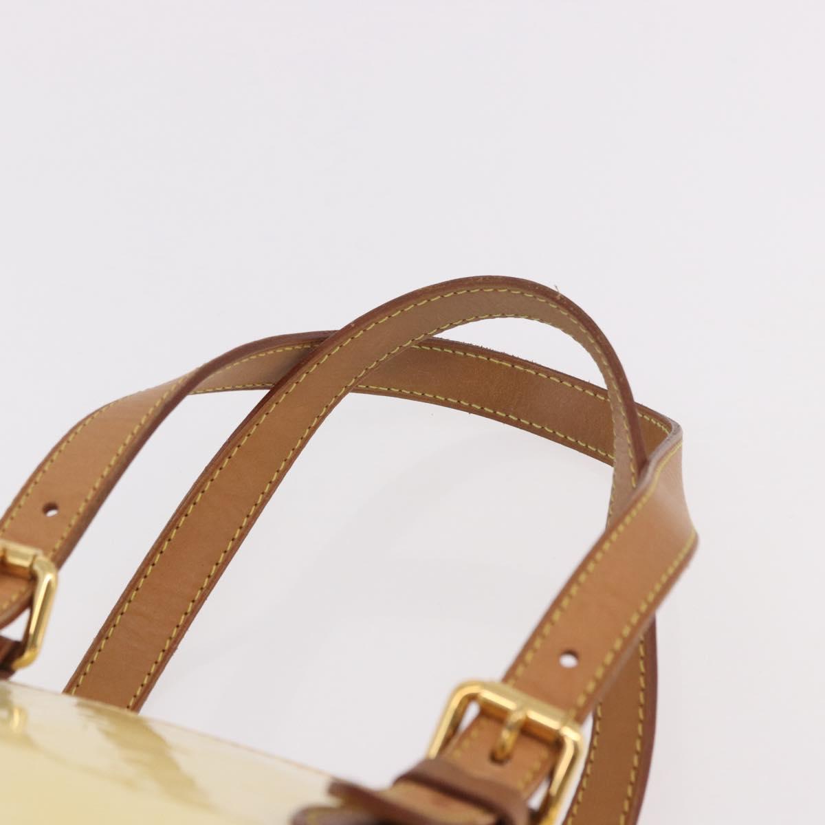 LOUIS VUITTON Monogram Vernis Hand Bag Perle M93508 LV Auth 191674