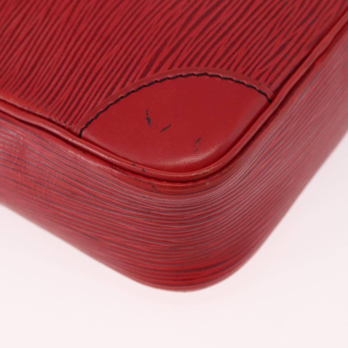LOUIS VUITTON Epi Danube Shoulder Bag Red M45637 LV Auth 191681
