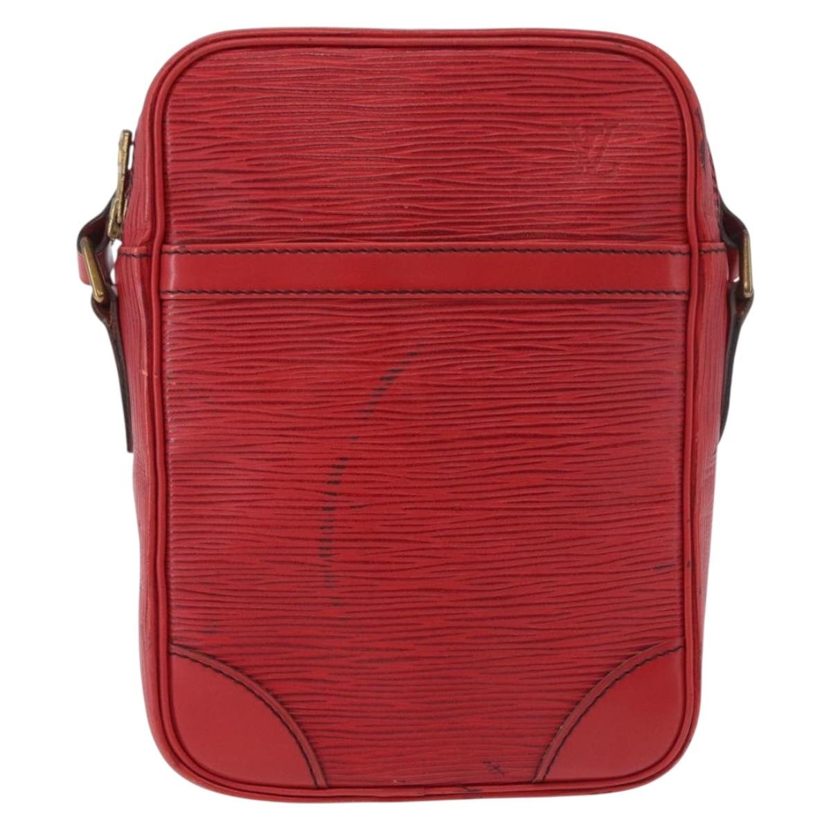 LOUIS VUITTON Epi Danube Shoulder Bag Red M45637 LV Auth 191681