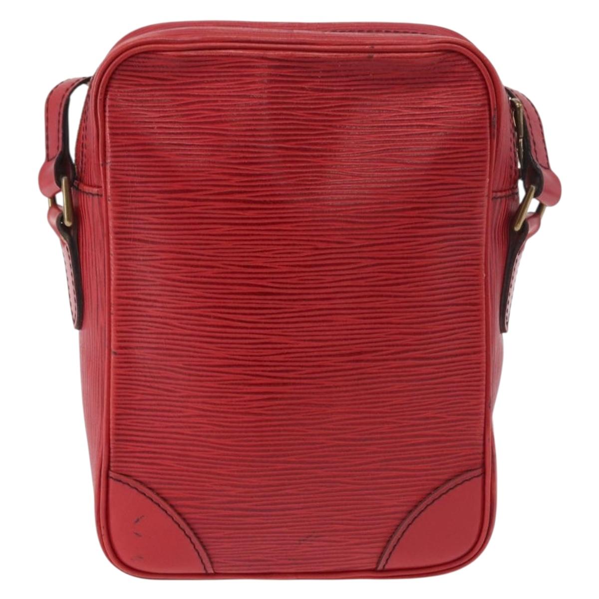 LOUIS VUITTON Epi Danube Shoulder Bag Red M45637 LV Auth 191681