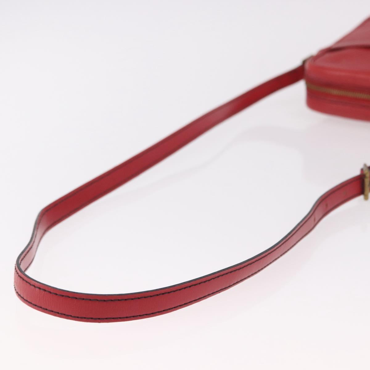 LOUIS VUITTON Epi Danube Shoulder Bag Red M45637 LV Auth 191681