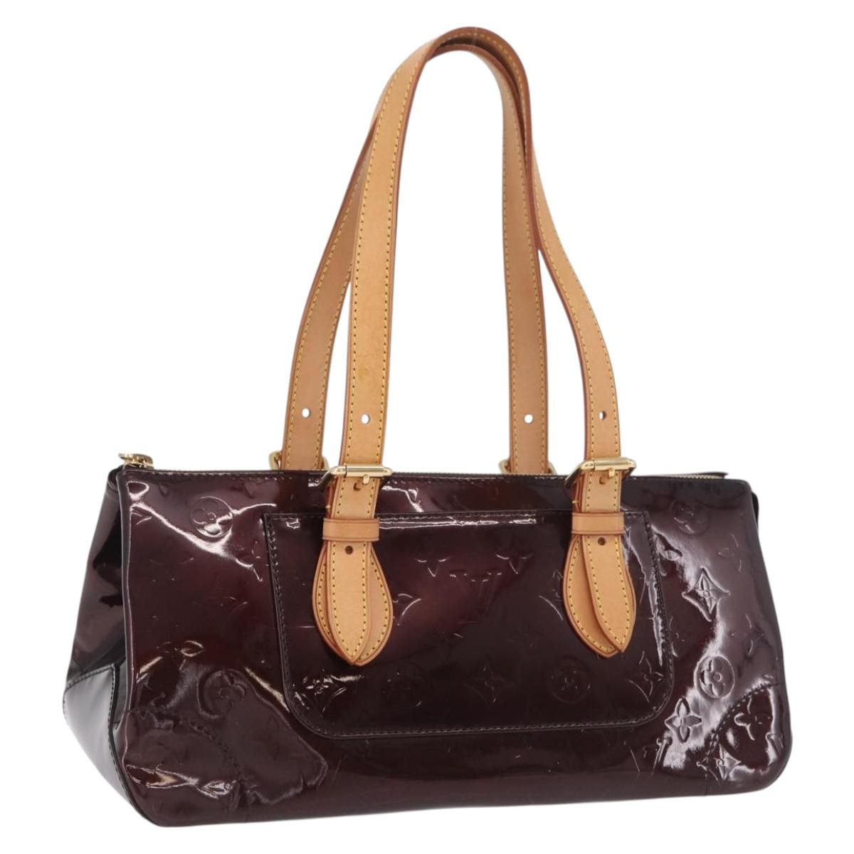 LOUIS VUITTON Monogram Vernis Rosewood Avenue Amarante M93510 LV Auth 191684A