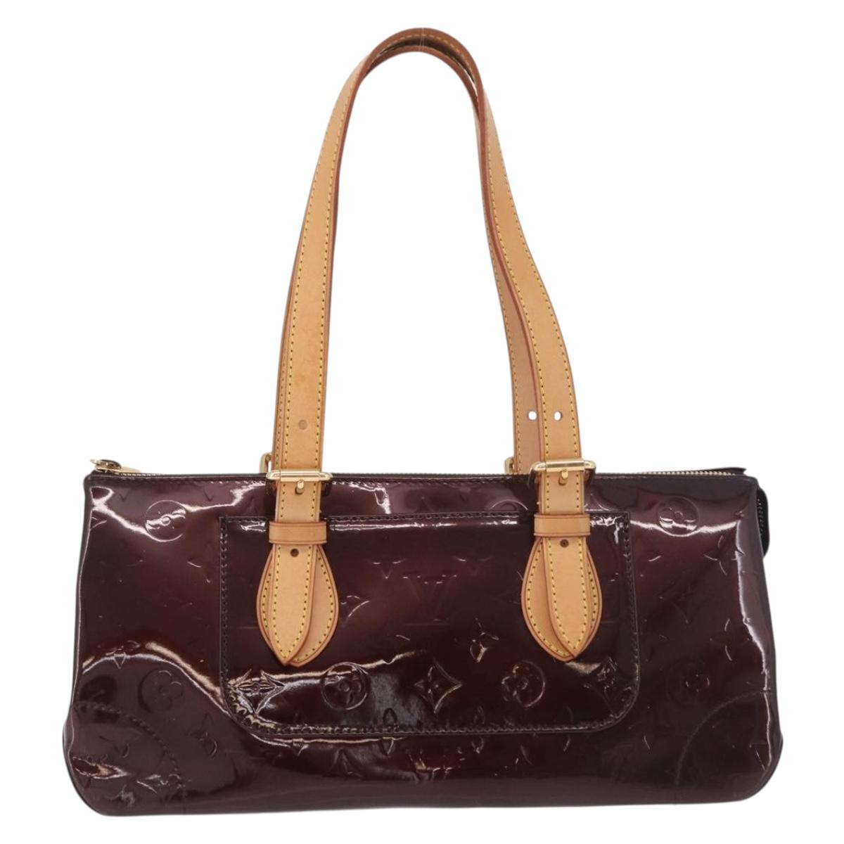 LOUIS VUITTON Monogram Vernis Rosewood Avenue Amarante M93510 LV Auth 191684A