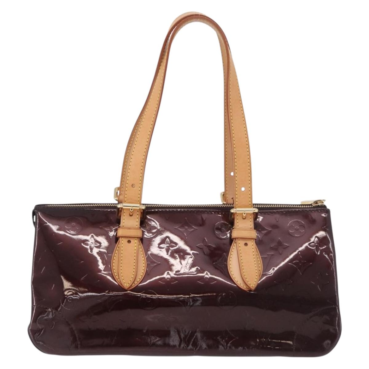 LOUIS VUITTON Monogram Vernis Rosewood Avenue Amarante M93510 LV Auth 191684A