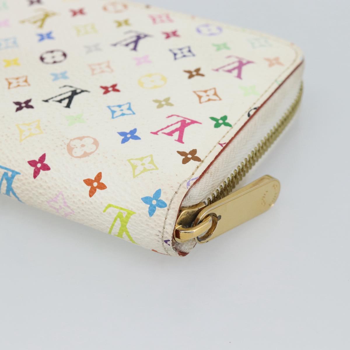 LOUIS VUITTON Monogram Multicolor Zippy Wallet Multicolor M60241 LV Auth 191685