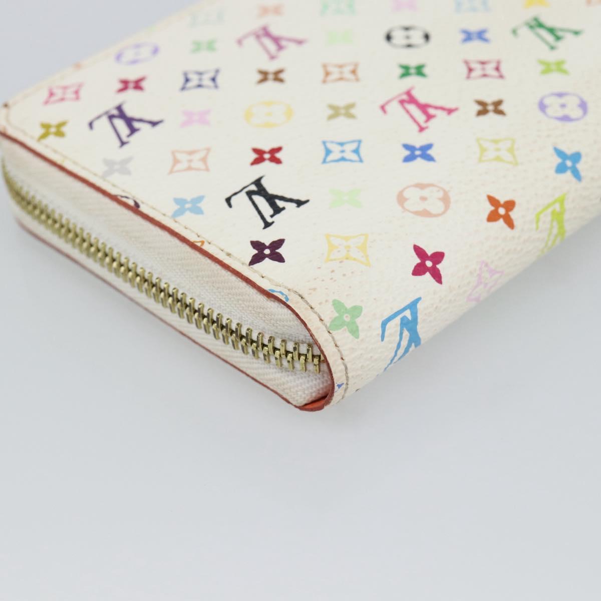 LOUIS VUITTON Monogram Multicolor Zippy Wallet Multicolor M60241 LV Auth 191685