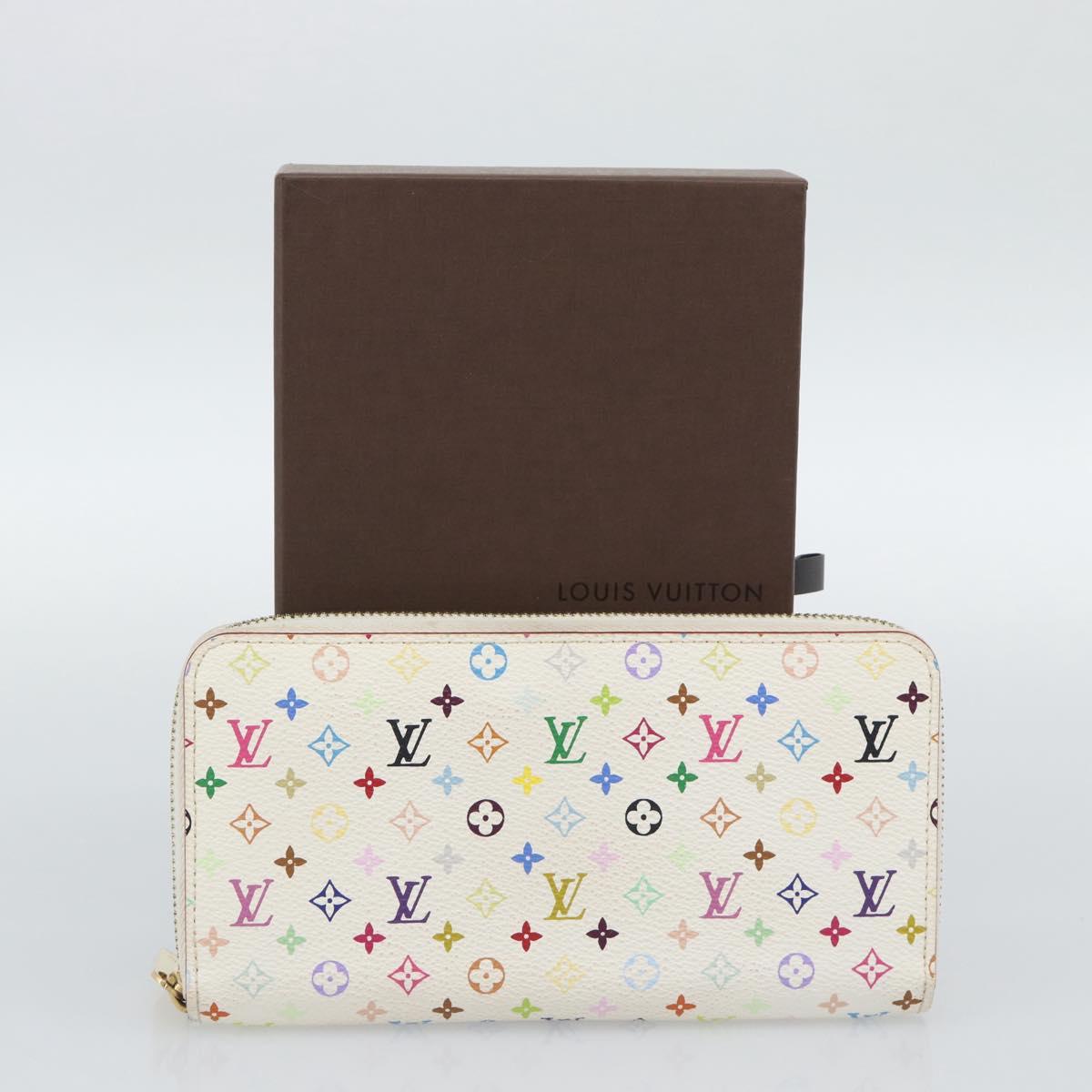 LOUIS VUITTON Monogram Multicolor Zippy Wallet Multicolor M60241 LV Auth 191685