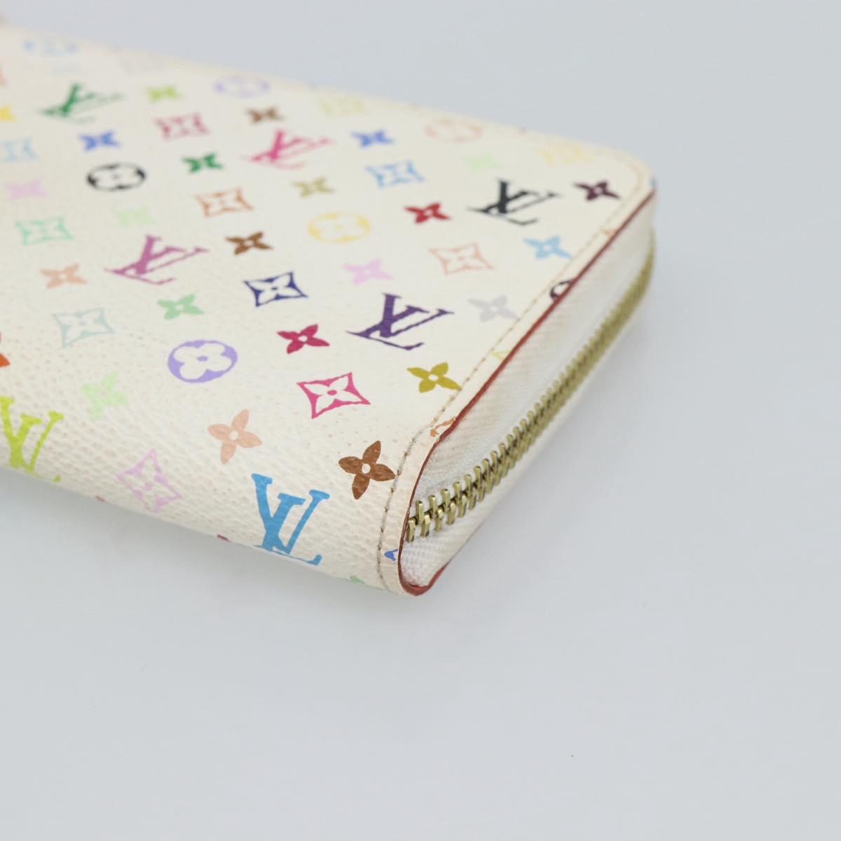 LOUIS VUITTON Monogram Multicolor Zippy Wallet Multicolor M60241 LV Auth 191685