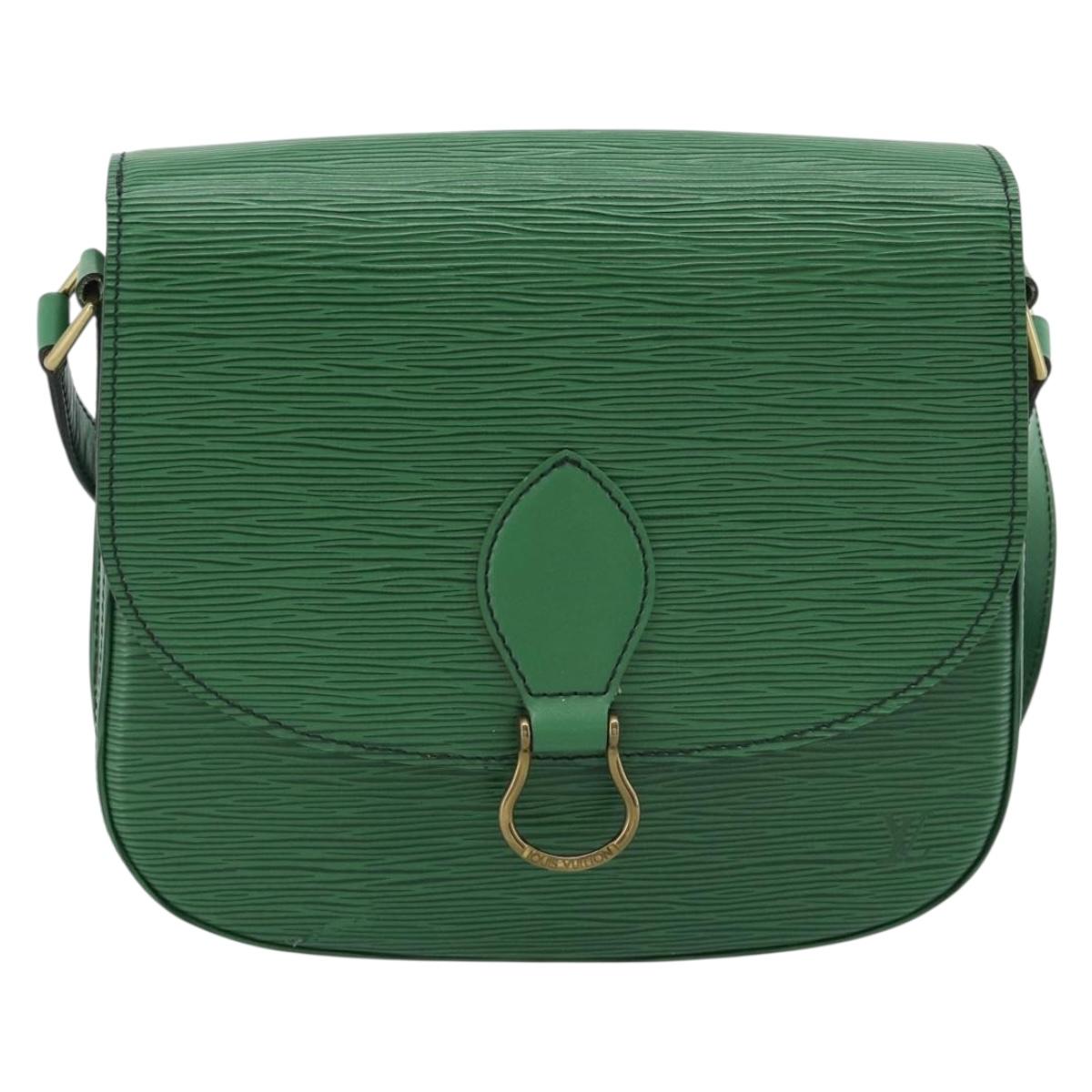 LOUIS VUITTON Epi Saint Cloud GM Shoulder Bag Green M52194 LV Auth 191689