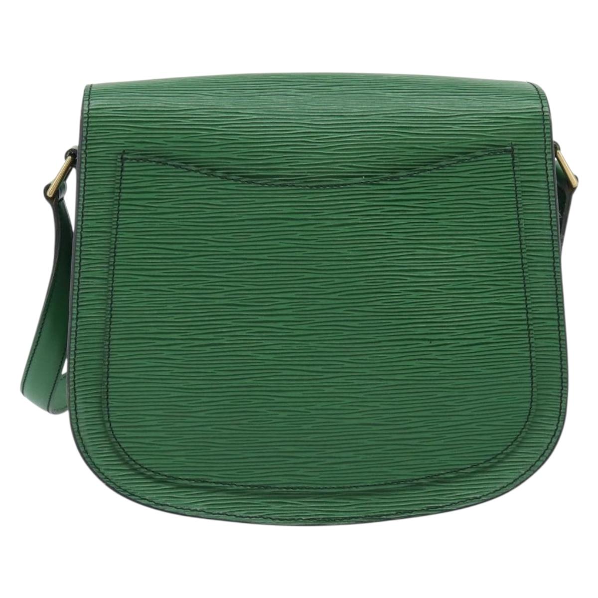 LOUIS VUITTON Epi Saint Cloud GM Shoulder Bag Green M52194 LV Auth 191689