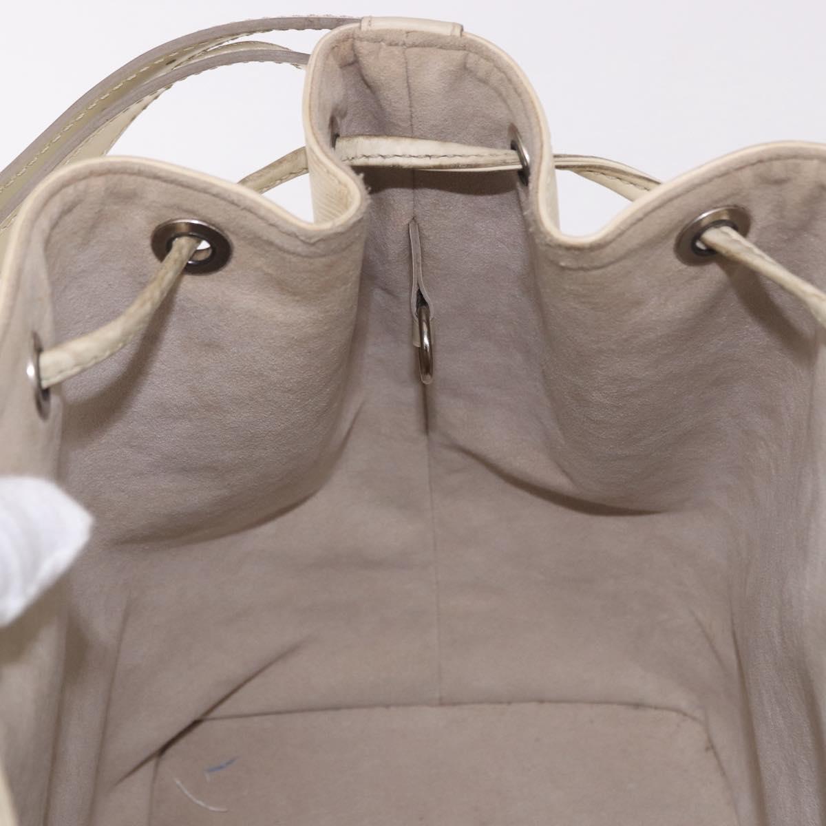 LOUIS VUITTON Epi Petit Noe Shoulder Bag White Yvoire M4084J LV Auth 191694