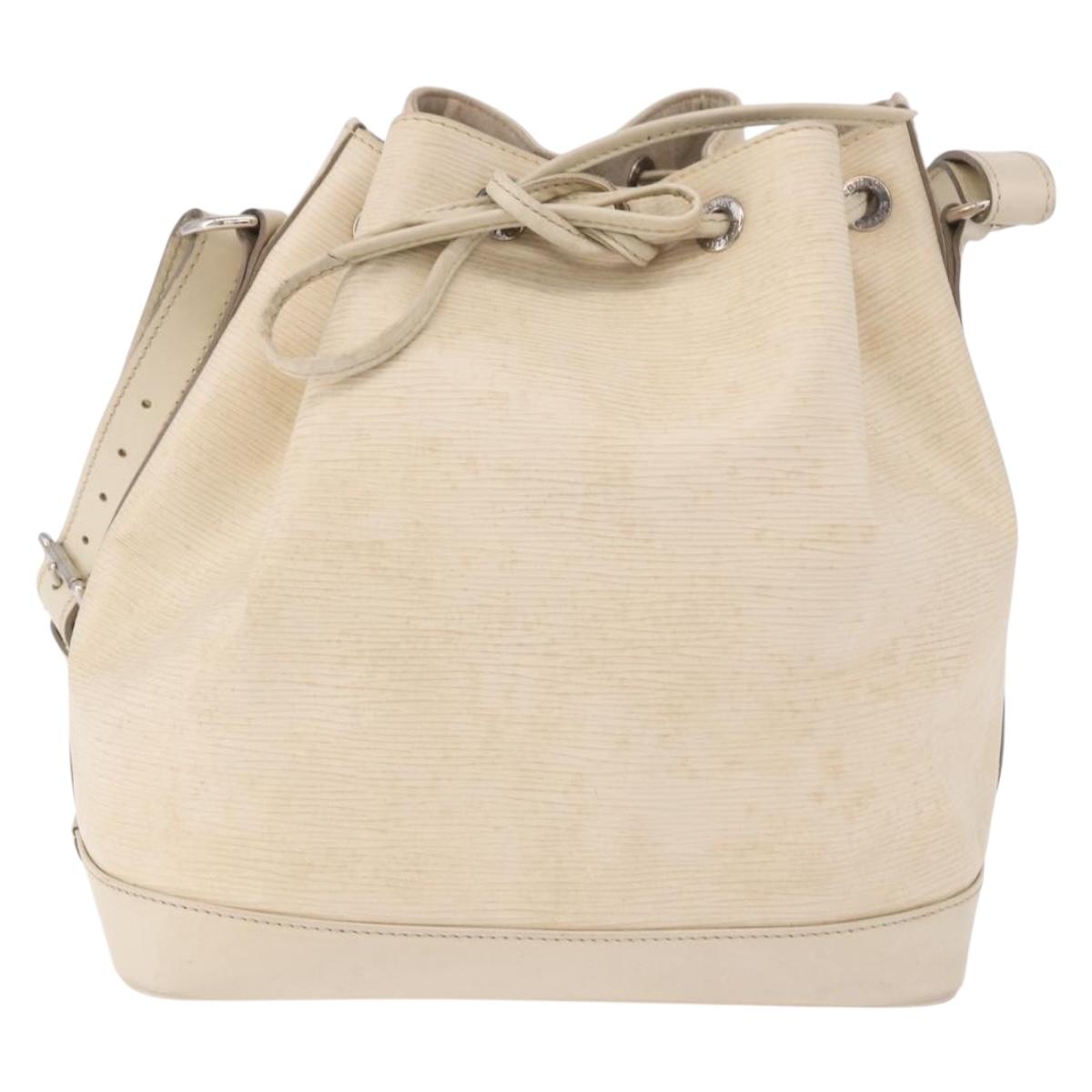 LOUIS VUITTON Epi Petit Noe Shoulder Bag White Yvoire M4084J LV Auth 191694