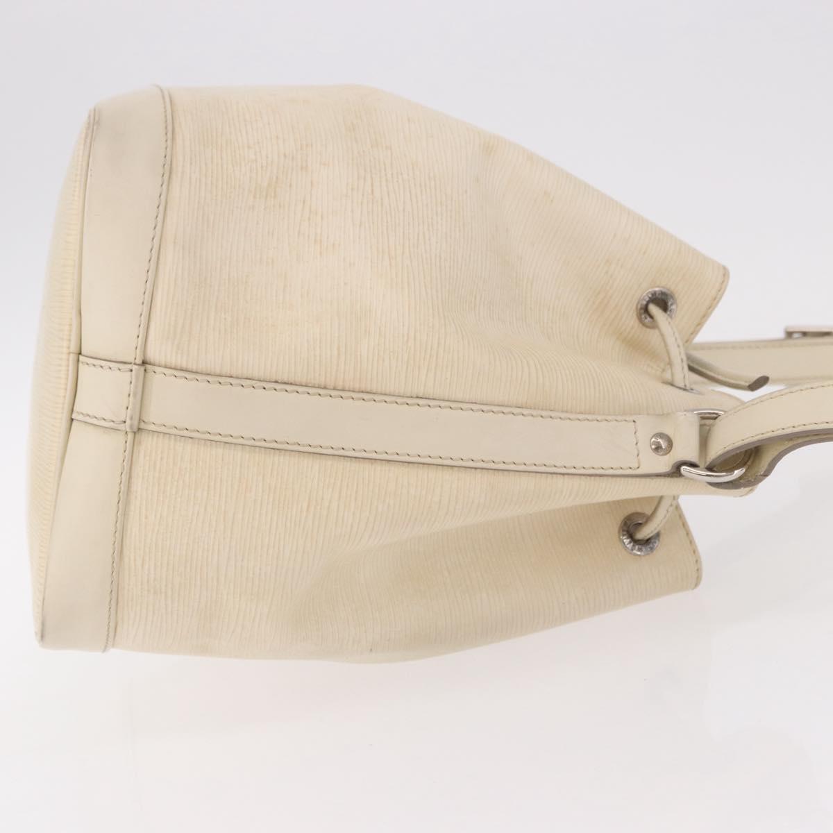 LOUIS VUITTON Epi Petit Noe Shoulder Bag White Yvoire M4084J LV Auth 191694