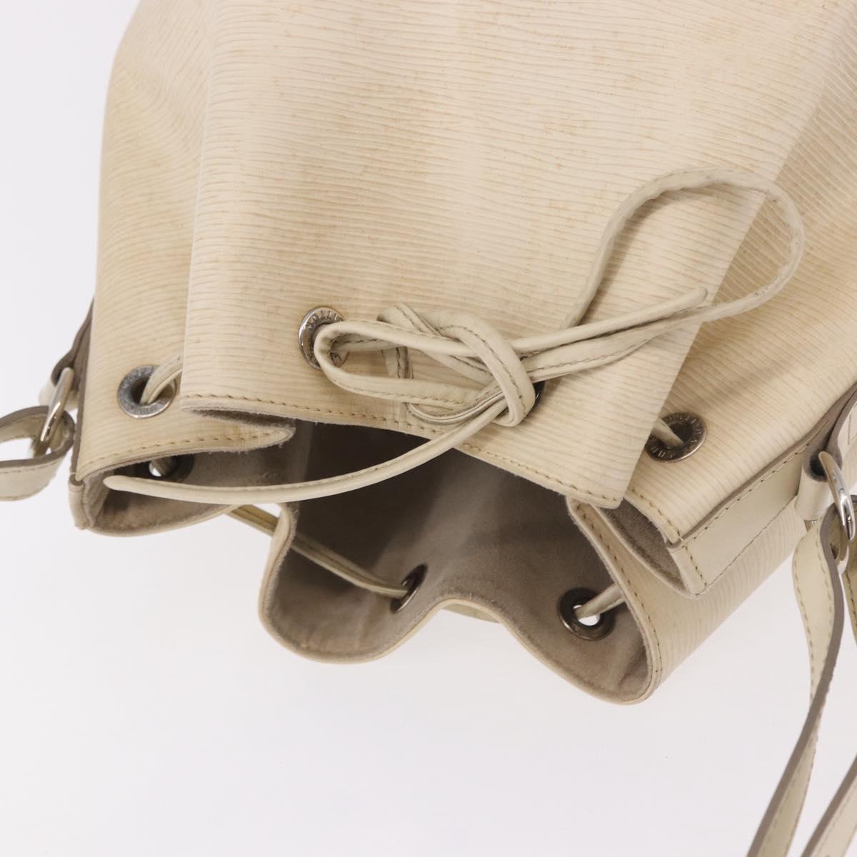 LOUIS VUITTON Epi Petit Noe Shoulder Bag White Yvoire M4084J LV Auth 191694