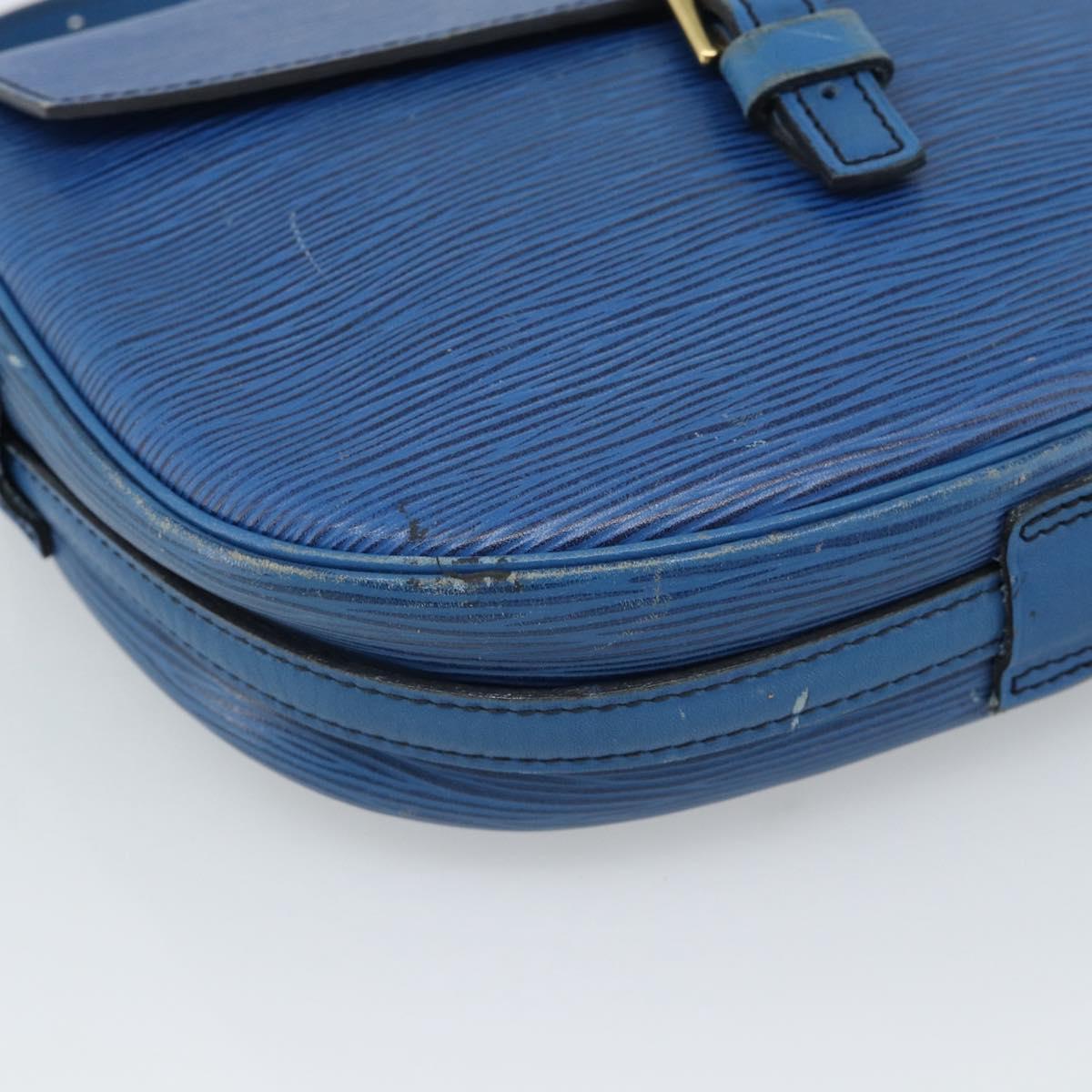 LOUIS VUITTON Epi Jeune Fille MM Shoulder Bag Blue M52155 LV Auth 191695