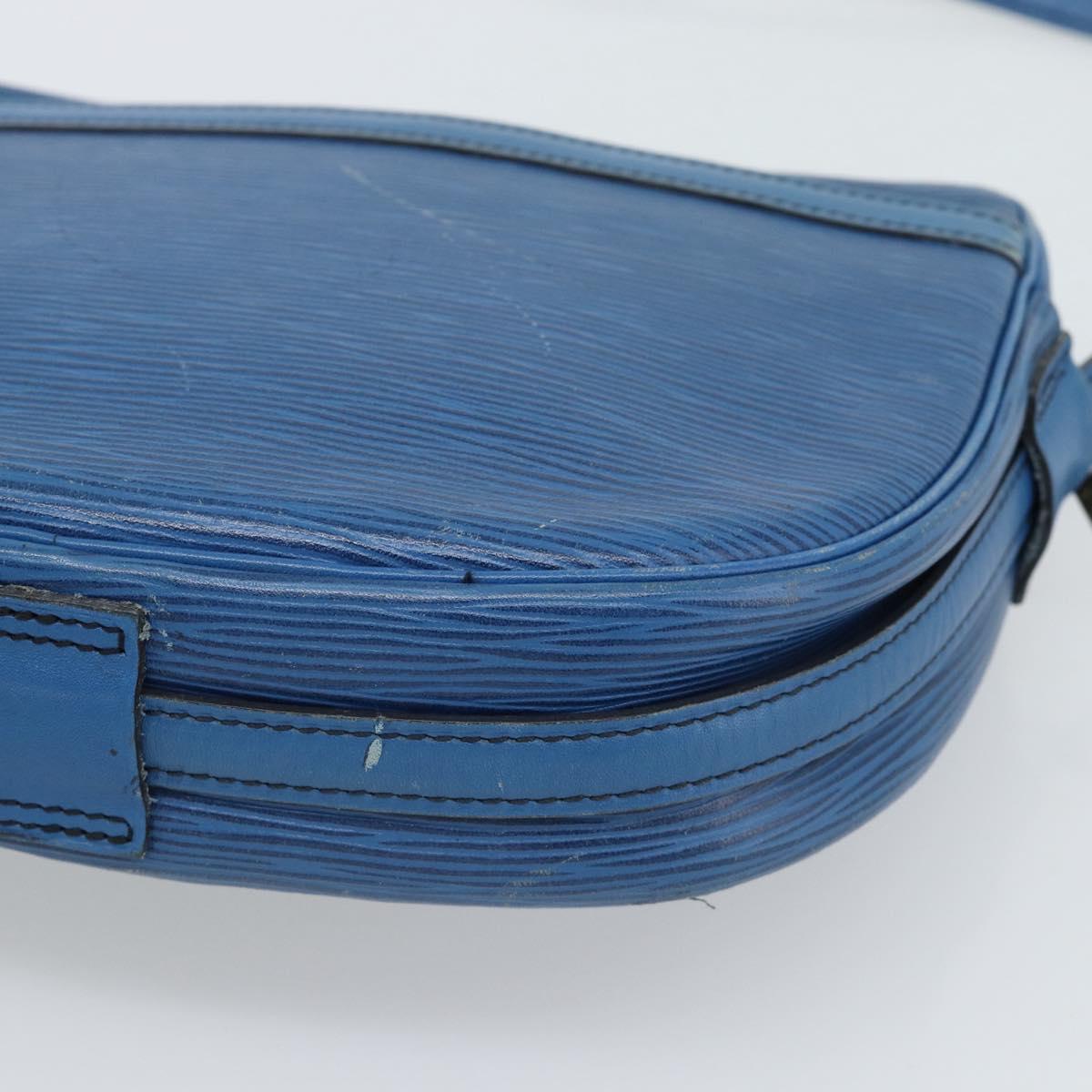 LOUIS VUITTON Epi Jeune Fille MM Shoulder Bag Blue M52155 LV Auth 191695